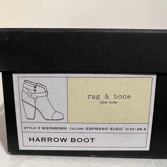 rag & bone, Harrow Boot, Expresso Suede, 38.5 - Picture 4 of 5
